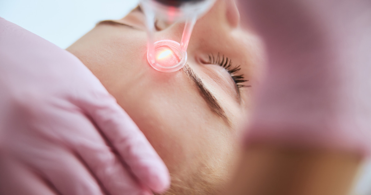 someone getting a laser treatment